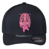 Halloween Nu Goth Pink Bat Pastel Goth Flexfit Unipanel Trucker Cap