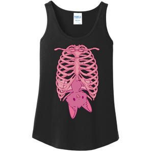 Halloween Nu Goth Pink Bat Pastel Goth Ladies Essential Tank