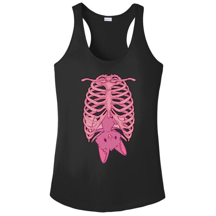 Halloween Nu Goth Pink Bat Pastel Goth Ladies PosiCharge Competitor Racerback Tank