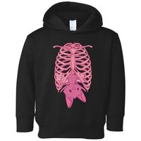 Halloween Nu Goth Pink Bat Pastel Goth Toddler Hoodie