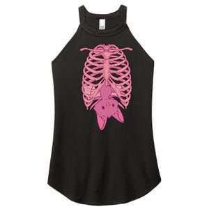 Halloween Nu Goth Pink Bat Pastel Goth Women's Perfect Tri Rocker Tank