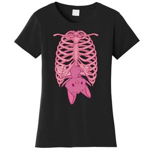 Halloween Nu Goth Pink Bat Pastel Goth Women's T-Shirt