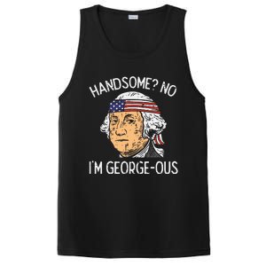 Handsome No Georgeous Washington Funny 4th Of July PosiCharge Competitor Tank