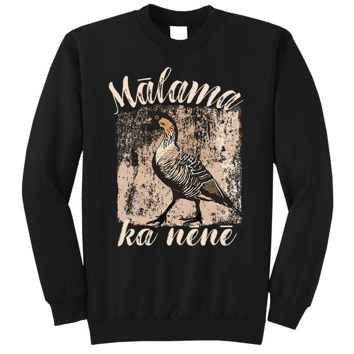 Hawaii Nene Goose Malama Ka Nene Endemic Bird Of Hawaii Sweatshirt