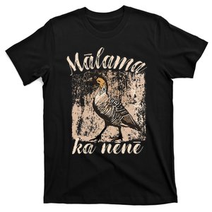 Hawaii Nene Goose Malama Ka Nene Endemic Bird Of Hawaii T-Shirt