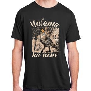 Hawaii Nene Goose Malama Ka Nene Endemic Bird Of Hawaii Adult ChromaSoft Performance T-Shirt