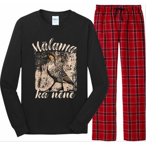 Hawaii Nene Goose Malama Ka Nene Endemic Bird Of Hawaii Long Sleeve Pajama Set