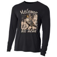 Hawaii Nene Goose Malama Ka Nene Endemic Bird Of Hawaii Cooling Performance Long Sleeve Crew