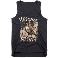 Hawaii Nene Goose Malama Ka Nene Endemic Bird Of Hawaii Tank Top