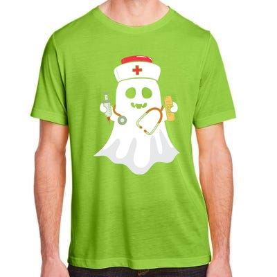 Halloween Nurse Ghost Scrub Top Halloween Costume Nursing Gift Adult ChromaSoft Performance T-Shirt