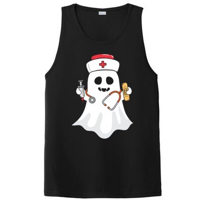 Halloween Nurse Ghost Scrub Top Halloween Costume Nursing Gift PosiCharge Competitor Tank