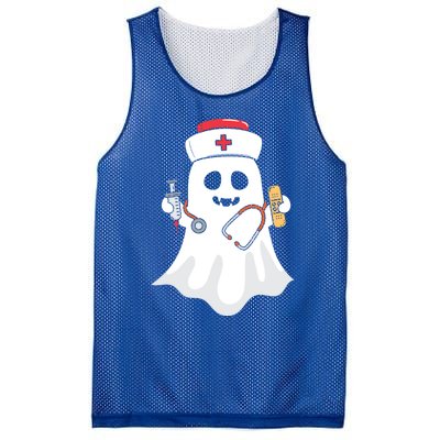 Halloween Nurse Ghost Scrub Top Halloween Costume Nursing Gift Mesh Reversible Basketball Jersey Tank