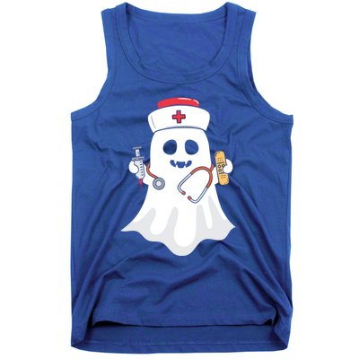 Halloween Nurse Ghost Scrub Top Halloween Costume Nursing Gift Tank Top