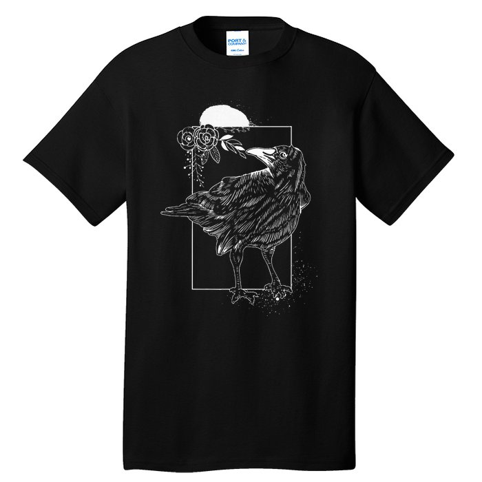 Halloween Night Gift Idea Birds Crow Tall T-Shirt