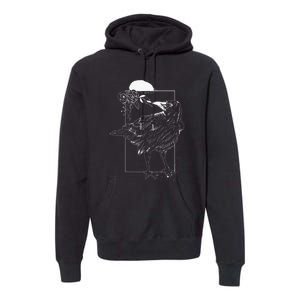 Halloween Night Gift Idea Birds Crow Premium Hoodie