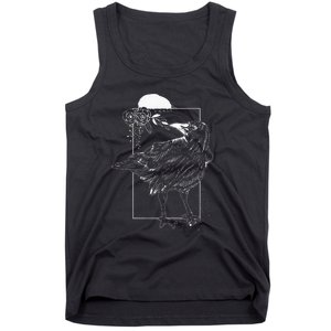 Halloween Night Gift Idea Birds Crow Tank Top