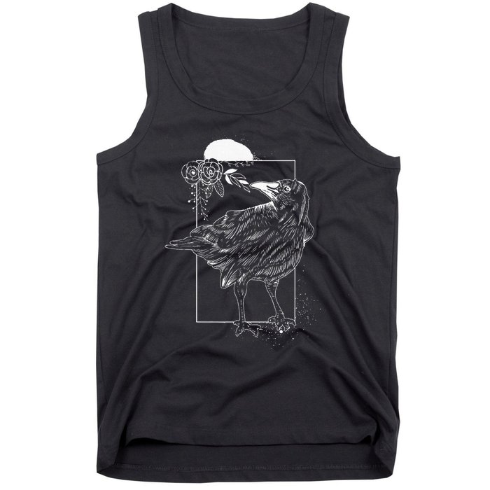 Halloween Night Gift Idea Birds Crow Tank Top