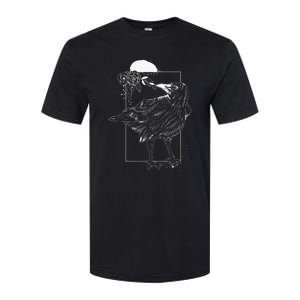 Halloween Night Gift Idea Birds Crow Softstyle CVC T-Shirt