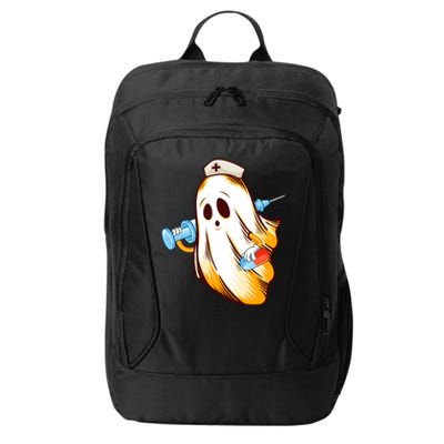 Halloween Nurse Ghost Scrub Nursing Cute Meaningful Gift City Backpack