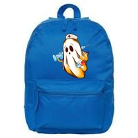 Halloween Nurse Ghost Scrub Nursing Cute Meaningful Gift 16 in Basic Backpack