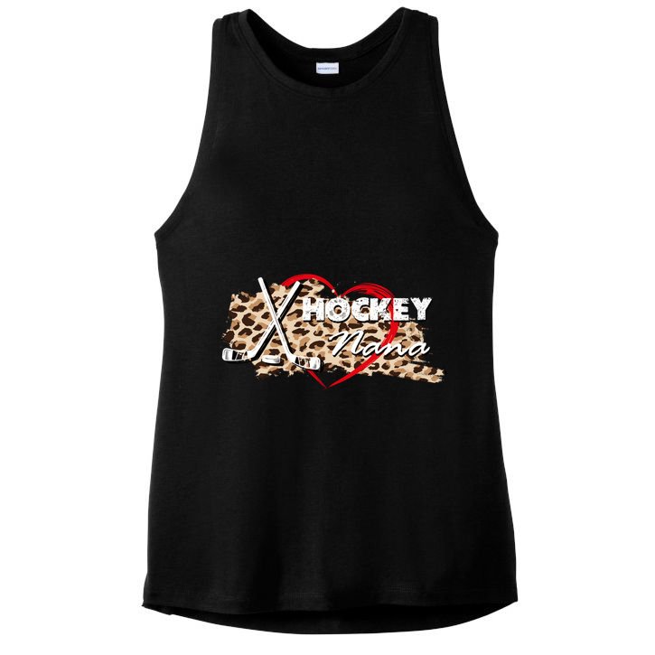 Hockey Nana Grandma MotherS Day Mother Holiday Gift Ladies PosiCharge Tri-Blend Wicking Tank