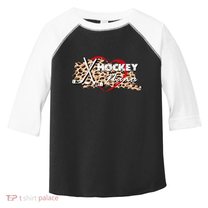Hockey Nana Grandma MotherS Day Mother Holiday Gift Toddler Fine Jersey T-Shirt