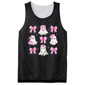 Halloween Nurse Ghosts Emergency Department Icu Peds Rn Mesh Reversible Basketball Jersey Tank