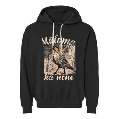 Hawaii Nene Goose Malama Ka Nene Garment-Dyed Fleece Hoodie