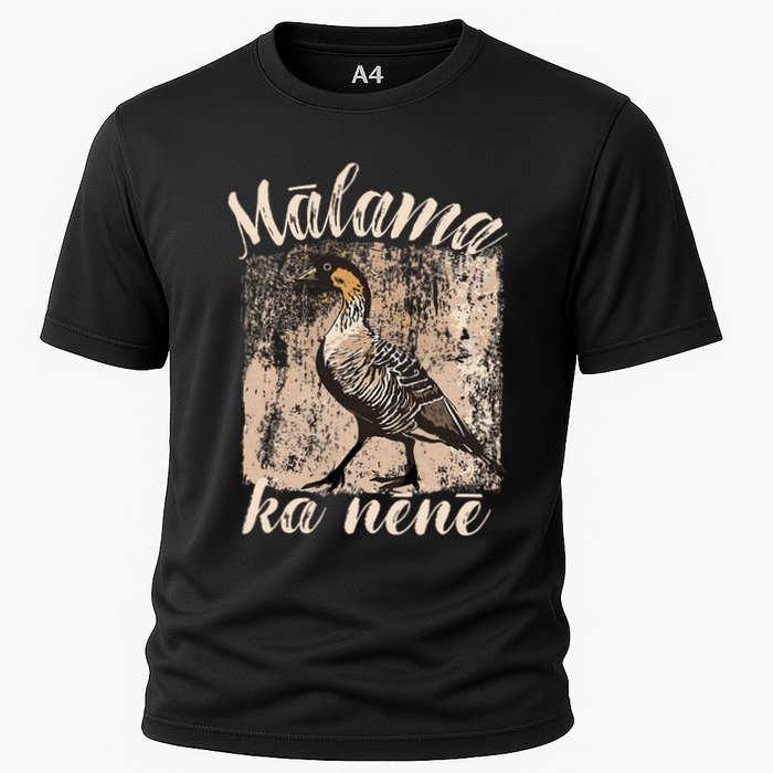 Hawaii Nene Goose Malama Ka Nene Cooling Performance Crew T-Shirt