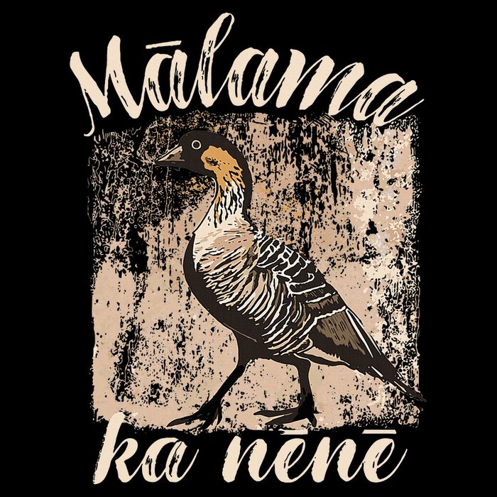 Hawaii Nene Goose Malama Ka Nene Drawstring Bag