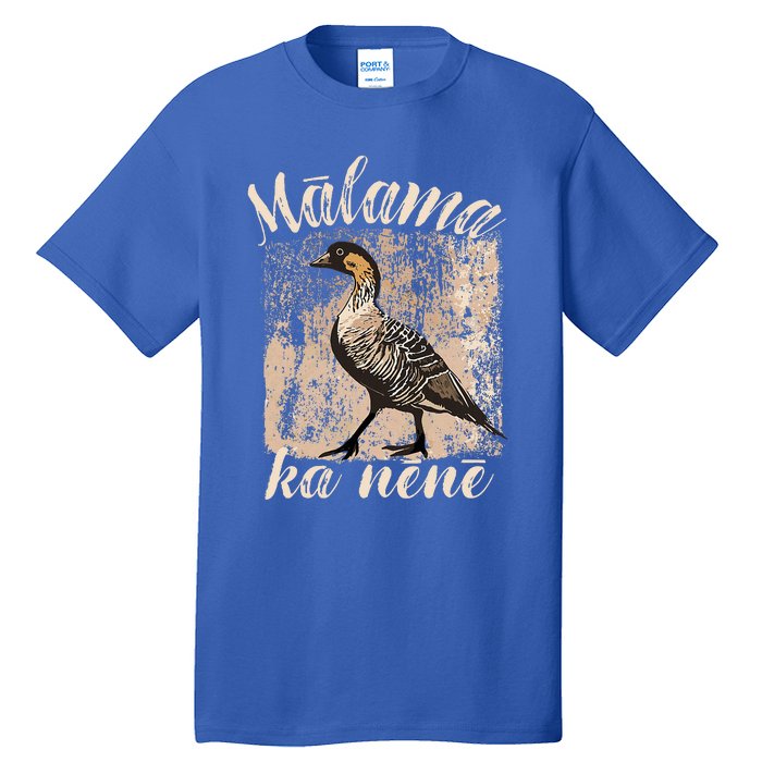 Hawaii Nene Goose Malama Ka Nene Tall T-Shirt