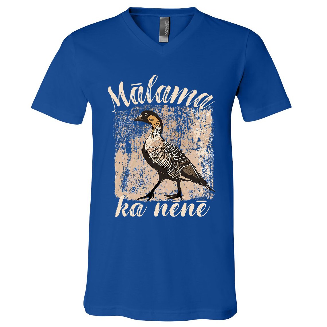 Hawaii Nene Goose Malama Ka Nene V-Neck T-Shirt