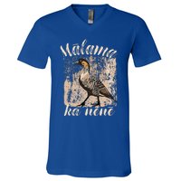 Hawaii Nene Goose Malama Ka Nene V-Neck T-Shirt