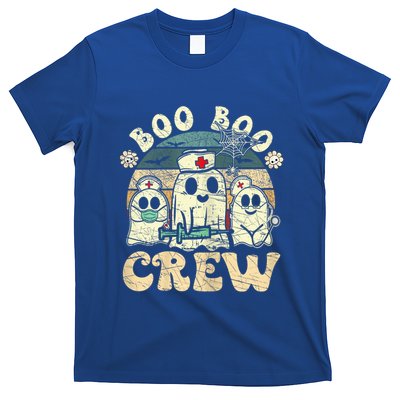 Halloween Nurse Ghost Boo Nursing Scrub Top Costume Graphic Cute Gift T-Shirt
