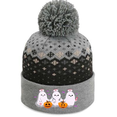 Halloween Nurse Ghosts Boo Crew The Baniff Cuffed Pom Beanie