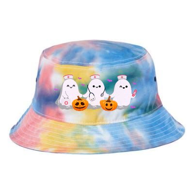 Halloween Nurse Ghosts Boo Crew Tie Dye Newport Bucket Hat