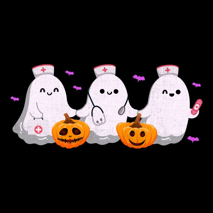 Halloween Nurse Ghosts Boo Crew Drawstring Bag