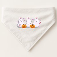 Halloween Nurse Ghosts Boo Crew USA-Made Doggie Bandana