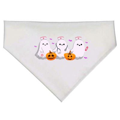 Halloween Nurse Ghosts Boo Crew USA-Made Doggie Bandana