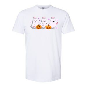 Halloween Nurse Ghosts Boo Crew Softstyle CVC T-Shirt