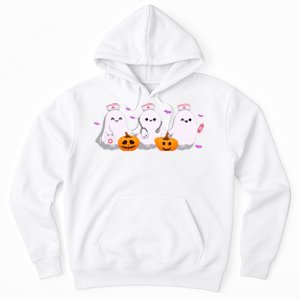 Halloween Nurse Ghosts Boo Crew Hoodie