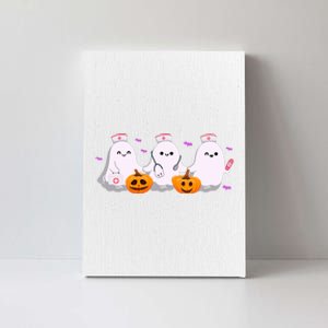 Halloween Nurse Ghosts Boo Crew Canvas