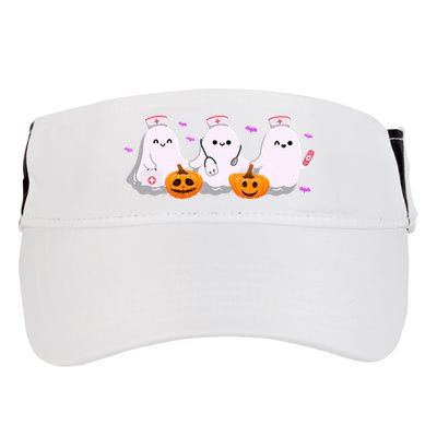 Halloween Nurse Ghosts Boo Crew Adult Drive Performance Visor
