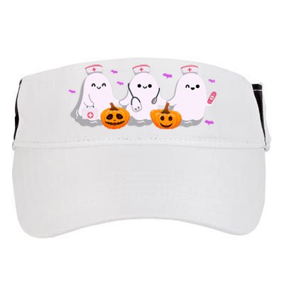 Halloween Nurse Ghosts Boo Crew Adult Drive Performance Visor