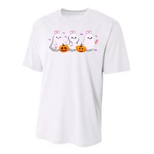 Halloween Nurse Ghosts Boo Crew Performance Sprint T-Shirt