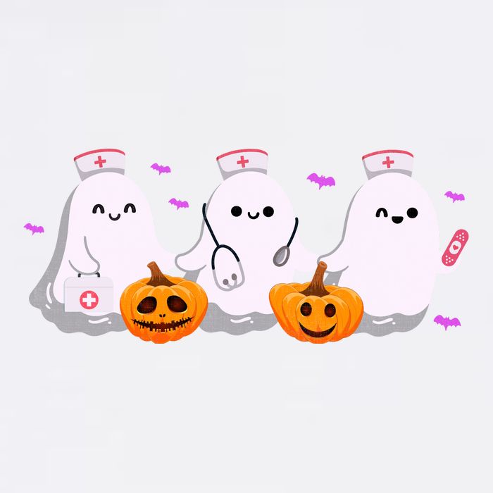 Halloween Nurse Ghosts Boo Crew Premium T-Shirt