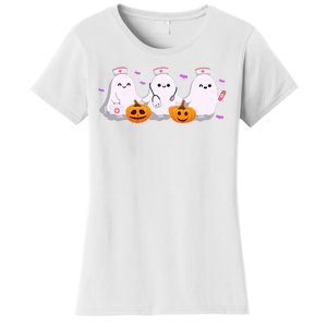 Halloween Nurse Ghosts Boo Crew Women's T-Shirt