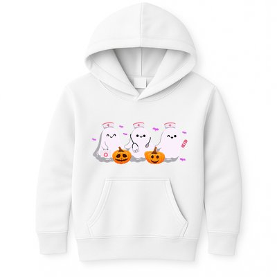 Halloween Nurse Ghosts Boo Crew Kids Hoodie