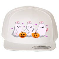 Halloween Nurse Ghosts Boo Crew Wool Snapback Cap