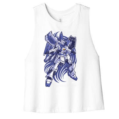 Hi Nu Gundam Women's Racerback Cropped Tank